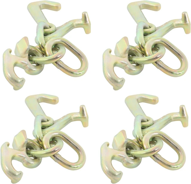 Main image of 4 Pack 5/16 RTJ Cluster Hooks Set G70 Heavy Duty Replacement for Car Hauler Towing Trucks Wrecker