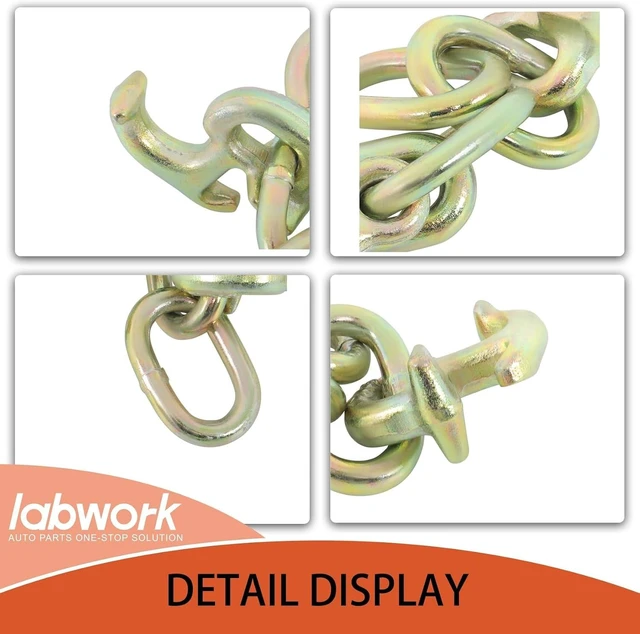Alt view image 2 of 7 - 4 Pack 5/16 RTJ Cluster Hooks Set G70 Heavy Duty Replacement for Car Hauler Towing Trucks Wrecker