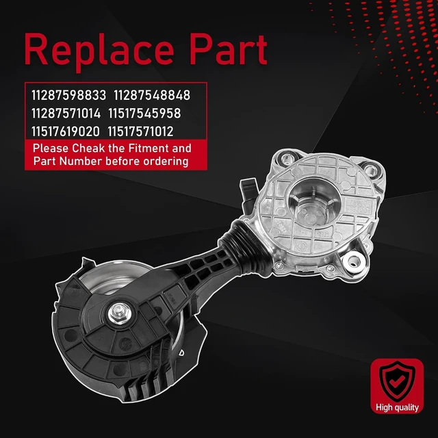 Alt view image 2 of 7 - Drive Belt Tensioner Idler Assembly Compatible with Mini Cooper