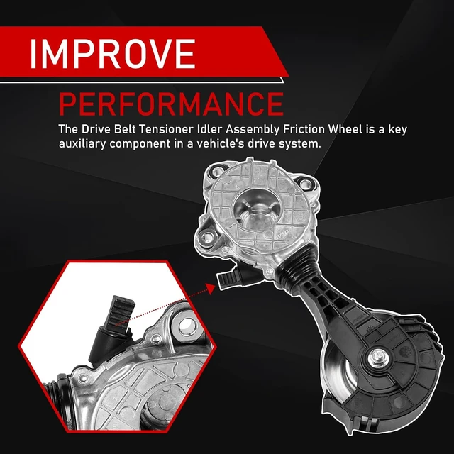 Alt view image 6 of 7 - Drive Belt Tensioner Idler Assembly Compatible with Mini Cooper
