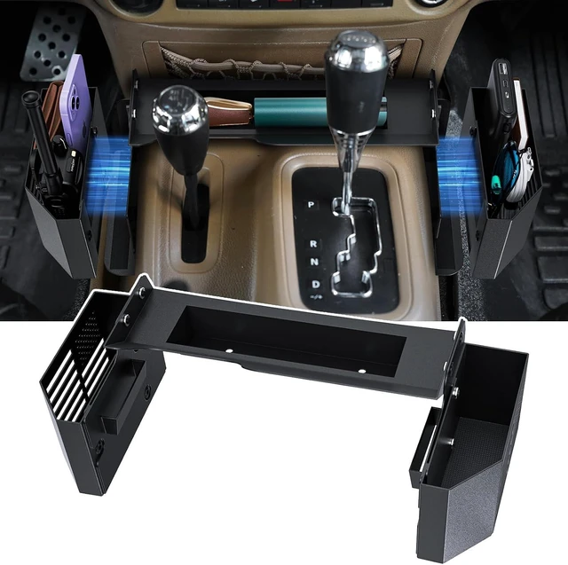 Main image of Metal Magnetic Center Console Organizer for Jeep Wrangler JK JKU