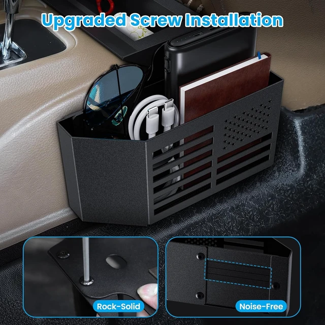 Alt view image 3 of 7 - Metal Magnetic Center Console Organizer for Jeep Wrangler JK JKU
