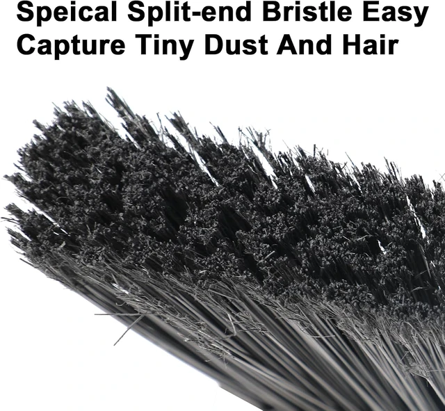 Alt view image 3 of 7 - Heavy Duty Red Angle Broom with Long Handle - 4 Pack
