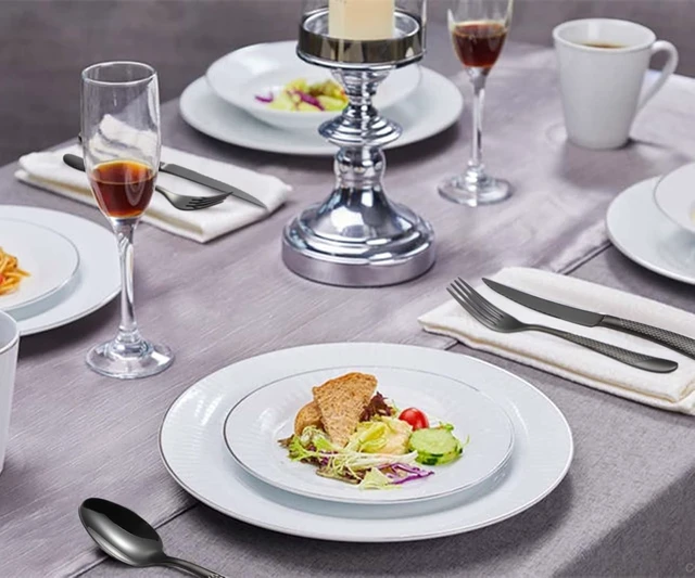 Alt view image 6 of 6 - Black Silverware Set 20-Piece Stainless Steel Flatware Set for 4 Including Fork Spoon and Knife Kitchen Cutlery Utensils Set for Home Restaurant Hotel