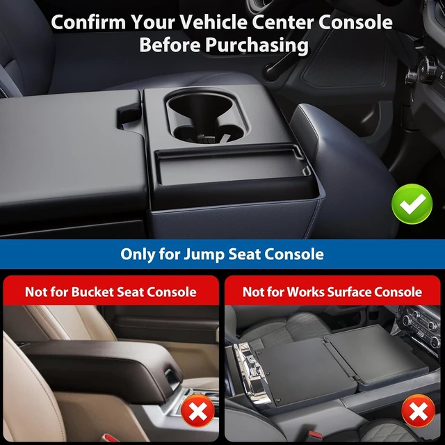 Alt view image 2 of 7 - Metal Headrest Organizer with Cup Holder for Ford F150 F250 F350 2011-2026