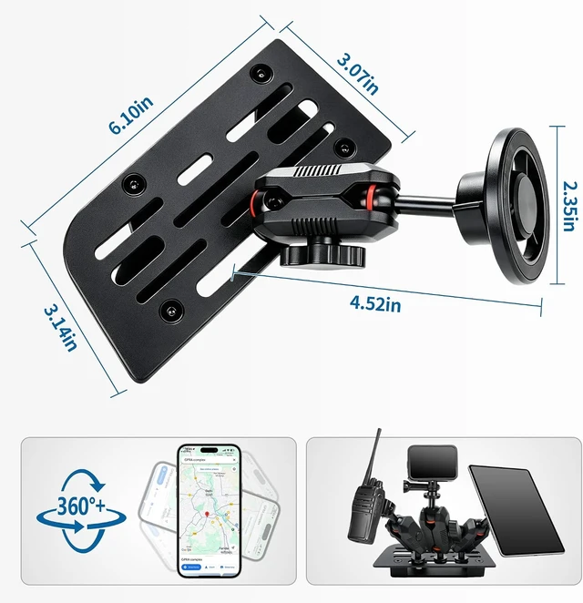 Alt view image 2 of 7 - Magnetic Phone Mount Phone Holder for 2022-2024 Ford Maverick