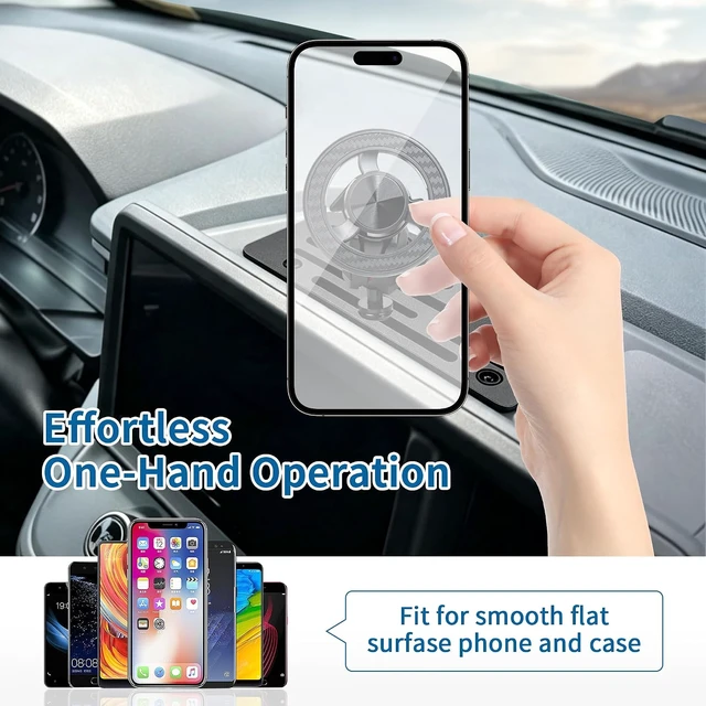 Alt view image 3 of 7 - Magnetic Phone Mount Phone Holder for 2022-2024 Ford Maverick