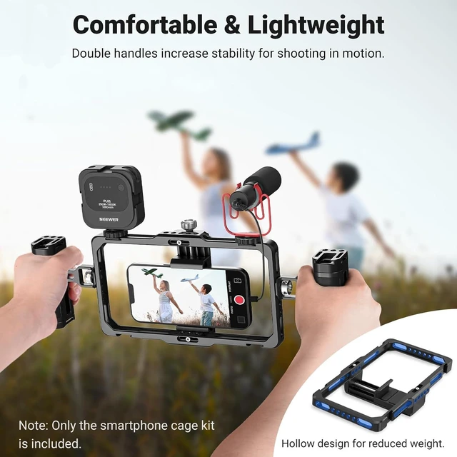 Alt view image 5 of 7 - Upgraded Phone Rig Vlogging Kit, Video Stabilizer, PA009