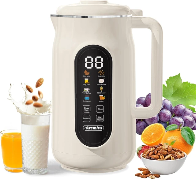 Main image of 10 in 1 Nut Milk Maker Machine, 42oz Soy Milk Maker with LED Panel