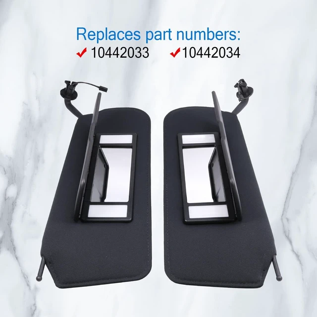 Alt view image 5 of 5 - Automotive Sun Visor with Updated Bright LED Lights Sunvisors Replacement for Corvette C5 Chevrolet 1997-2004 Replaces 10442033 10442034 Left Driver and Right Passenger Side