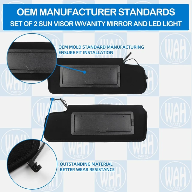 Alt view image 4 of 7 - 12459827 Sun Visor Compatible with 1984-1996 Chevrolet C4 Corvette