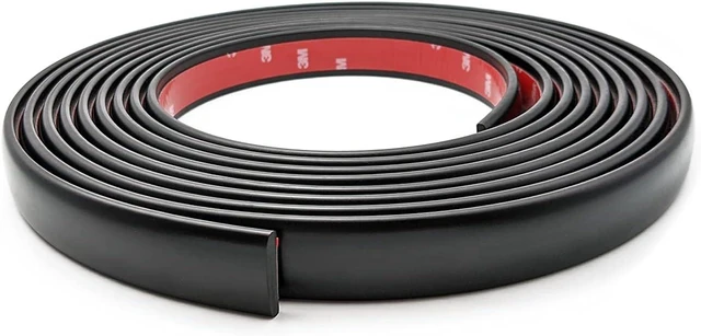 Main image of Automotive Trim Molding (1" Wide) Universal Car Body Side Molding Trim - 18' Roll - Self Adhesive - UV Protected Scratch-Proof Protection for All Vehicles - Matte Black