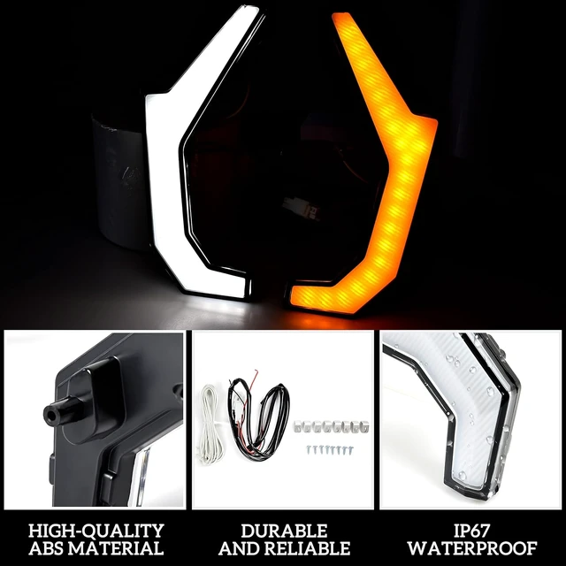Alt view image 5 of 6 - Fang Lights for 2014-2018 Polaris RZR XP 1000/2015-2020 RZR 900