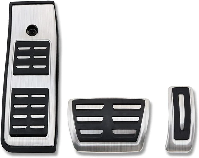 Main image of Car Gas Brake Accelerator Foot Rest Pedal Cover Compatible for Audi A4 B9 A5 2018 2019 2020 2021 2022 2023 2024 Accessories No Drill Foot Pedal Parts