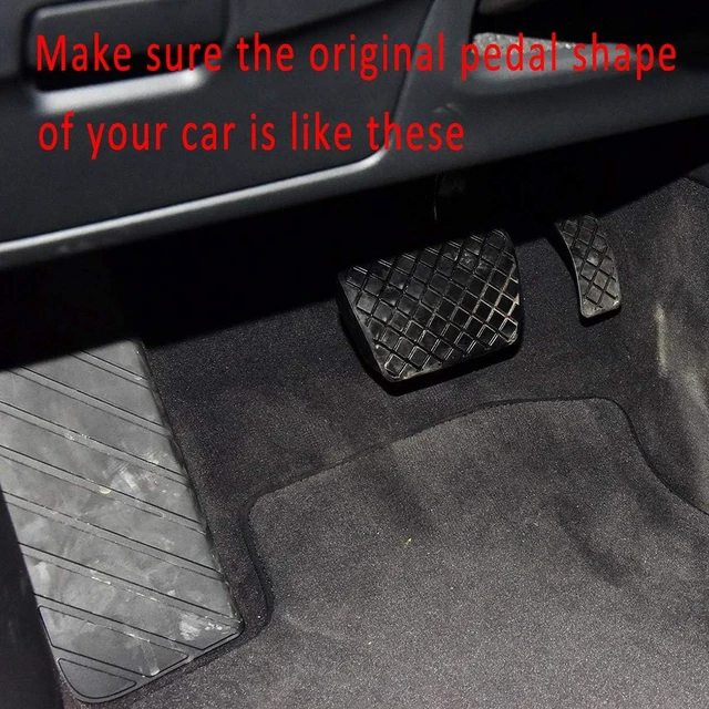 Alt view image 2 of 7 - Car Gas Brake Accelerator Foot Rest Pedal Cover Compatible for Audi A4 B9 A5 2018 2019 2020 2021 2022 2023 2024 Accessories No Drill Foot Pedal Parts