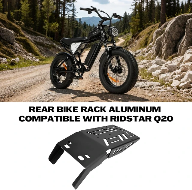 Alt view image 2 of 7 - Rear Bike Rack for Ridstar Q20 YVY E-Bike Heavy-Duty Cargo Luggage Rack, Durable E-Bike Rear Mount Carrier Accessory