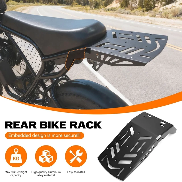 Alt view image 4 of 7 - Rear Bike Rack for Ridstar Q20 YVY E-Bike Heavy-Duty Cargo Luggage Rack, Durable E-Bike Rear Mount Carrier Accessory