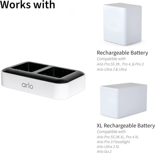 Alt view image 2 of 6 - Dual Charging Station Certified Accessory - Charge up to Two Batteries, Works Rechargeable Batteries (VMA5400) XL Rechargeable Batteries (VMA5420) Only - VMA5400C