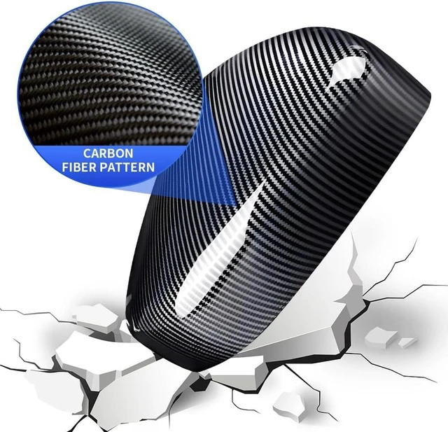 Alt view image 3 of 6 - Chrome Carbon Fiber Car Side Door Mirror Trim Cover for Subaru Crosstrek and Impreza 2024 2025 2026 Auto Exterior Decorations Accessories Rearview Anti Scratch Protection Panel