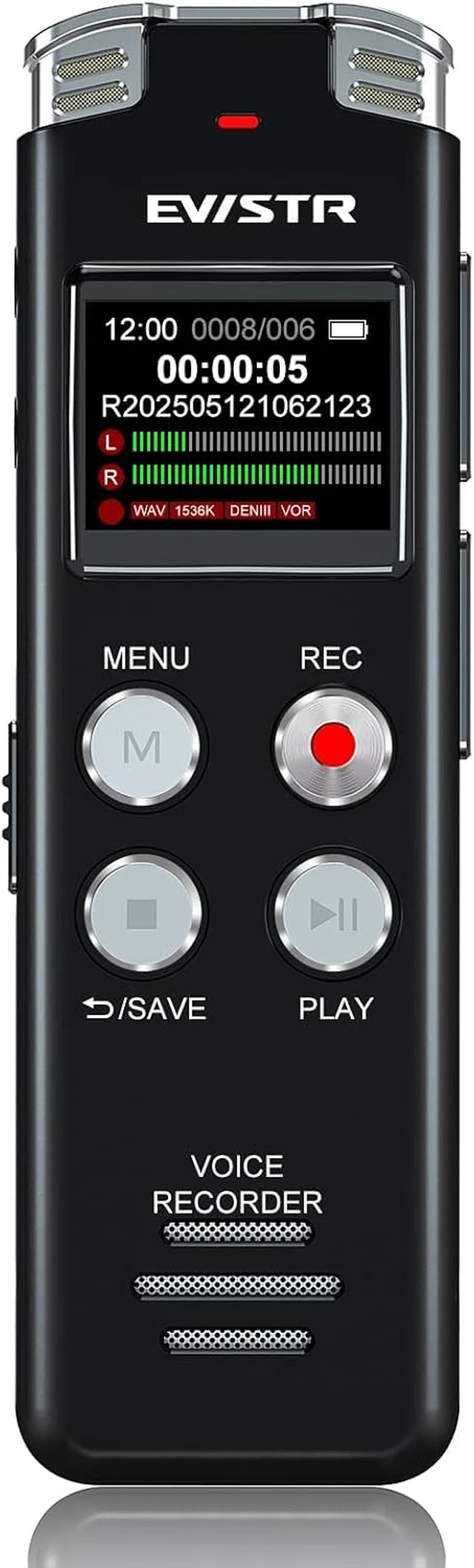 Main image of 128GB Digital Voice Recorder Voice Activated Recorder with Playback - Upgraded Tape Recorder for Lectures, Meetings, Interviews, Audio Recorder USB Charge, MP3