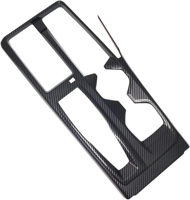 Alt view image 3 of 7 - Compatible with 2025 Toyota Camry Accessories Center Console Gear Shift Panel Frame Cover Trim (Carbon Fiber Color) - North American Version