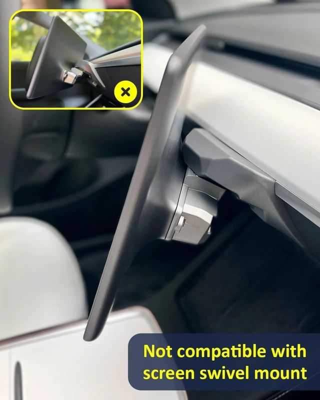 Alt view image 2 of 7 - Hidden Under Screen Storage for Tesla Model Y Model 3 Accessories 2020-2026