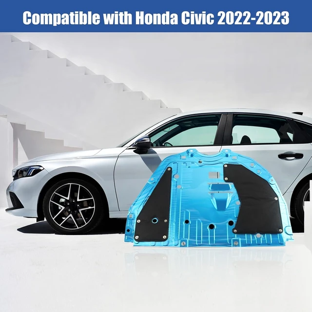 Alt view image 2 of 7 - Engine Splash Shield Guard Compatible with Honda Civic 2022 2023, Engine Case Guard Under Car Shield Cover OEM 74111T20A0 74111-T20-A00 Engine Splash Guard