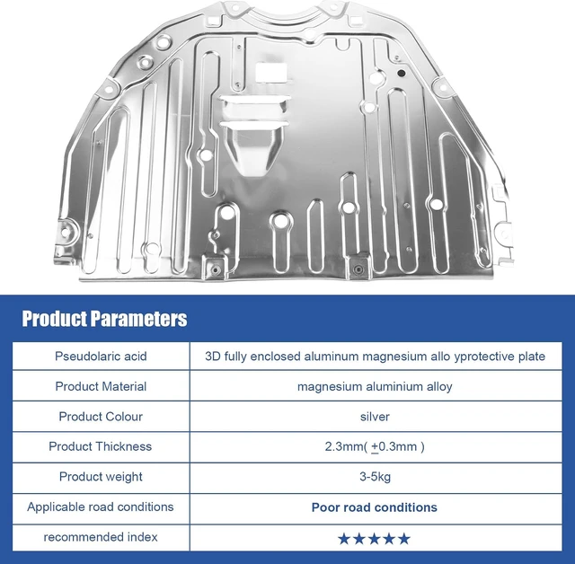 Alt view image 3 of 7 - Engine Splash Shield Guard Compatible with Honda Civic 2022 2023, Engine Case Guard Under Car Shield Cover OEM 74111T20A0 74111-T20-A00 Engine Splash Guard