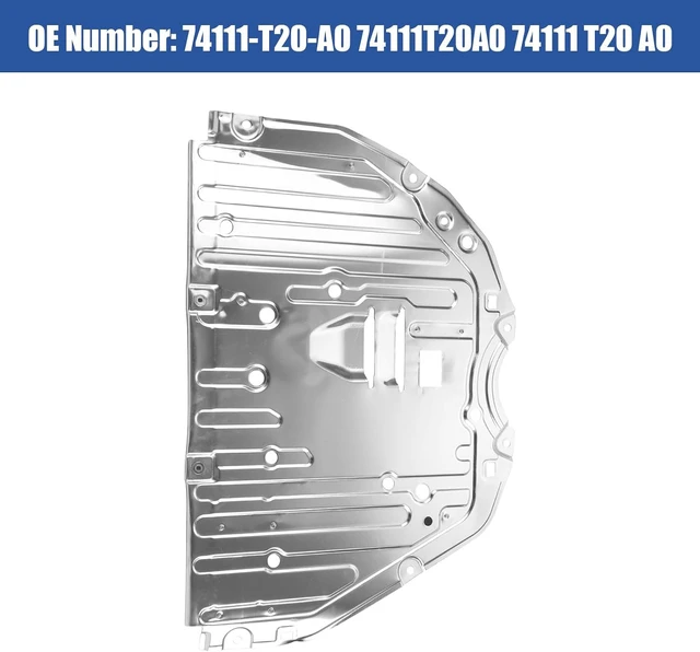 Alt view image 5 of 7 - Engine Splash Shield Guard Compatible with Honda Civic 2022 2023, Engine Case Guard Under Car Shield Cover OEM 74111T20A0 74111-T20-A00 Engine Splash Guard