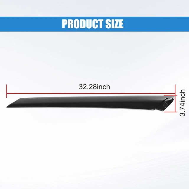Alt view image 7 of 7 - A-Pillar Front Molding Windshield Trim Set (L&R) Replacement for Kia Soul