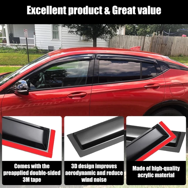 Alt view image 5 of 7 - Tape-on Window Rain Guards for Buick Envista 2024 2025 2026