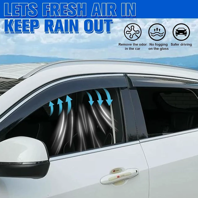 Alt view image 4 of 5 - Smoke Black in-Channel Window Visor Window Deflectors Rain Guards Compatible with 2021-2024 Kia Sorento 4-Piece Set