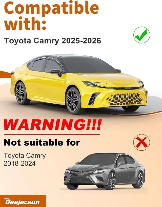 Alt view image 4 of 7 - in-Channel Window Visors Rain Guards for Toyota Camry 2025 2026