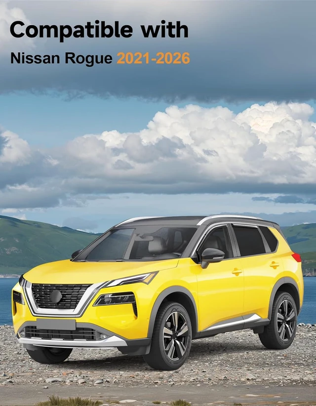 Alt view image 4 of 7 - in-Channel Window Visors Rain Guards for Nissan Rogue 2021-2026
