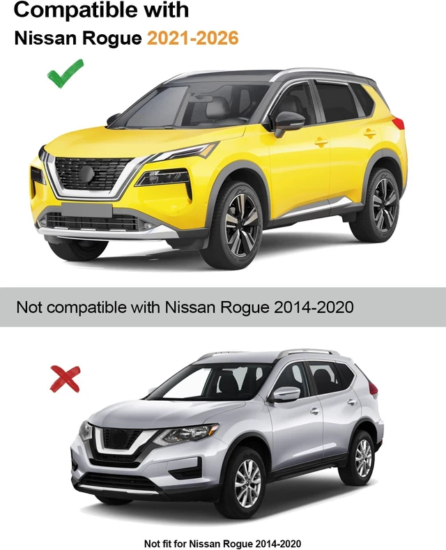 Alt view image 5 of 7 - in-Channel Window Visors Rain Guards for Nissan Rogue 2021-2026