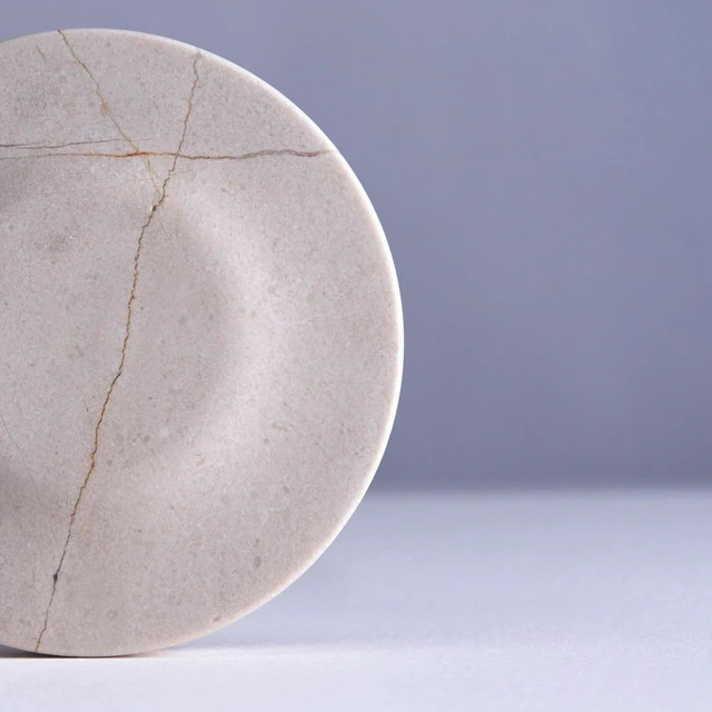 Alt view image 4 of 7 - Classic Stone Marble Wireless Charging Pad Designed in Italy, Integrated 6 ft USB-C Cable, Smartphones, Wireless Earbuds, Smartwatches Cream Marble