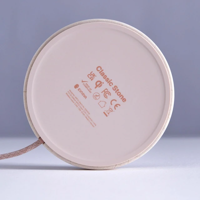 Alt view image 5 of 7 - Classic Stone Marble Wireless Charging Pad Designed in Italy, Integrated 6 ft USB-C Cable, Smartphones, Wireless Earbuds, Smartwatches Cream Marble
