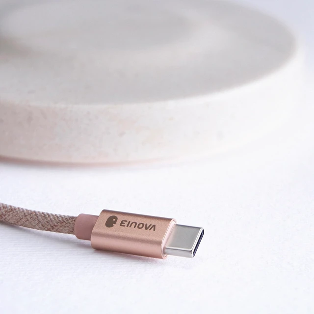 Alt view image 6 of 7 - Classic Stone Marble Wireless Charging Pad Designed in Italy, Integrated 6 ft USB-C Cable, Smartphones, Wireless Earbuds, Smartwatches Cream Marble