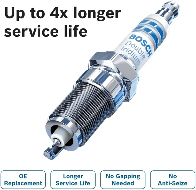 Alt view image 7 of 7 - 96337 OE Fine Wire Double Iridium Spark Plug - Pack of 4