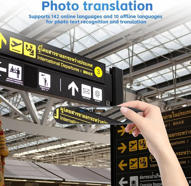 Alt view image 4 of 7 - Scan Translator Pen, Language Translator Device, Dyslexia Tools with 142 Online/10 Offline Languages, Text to Speech Reading Pen for Learning Difficulties, Language Learners and Elderly Users