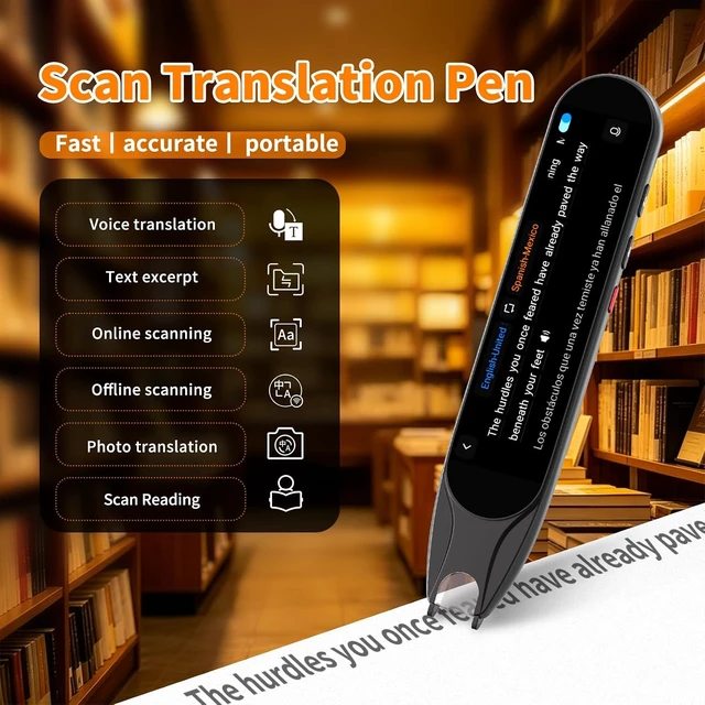 Alt view image 2 of 7 - Scan Translation Pen, Text to Speech Translator Pen, Dyslexia Reading Pen