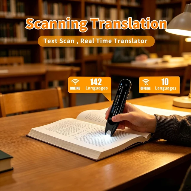 Alt view image 4 of 7 - Scan Translation Pen, Text to Speech Translator Pen, Dyslexia Reading Pen
