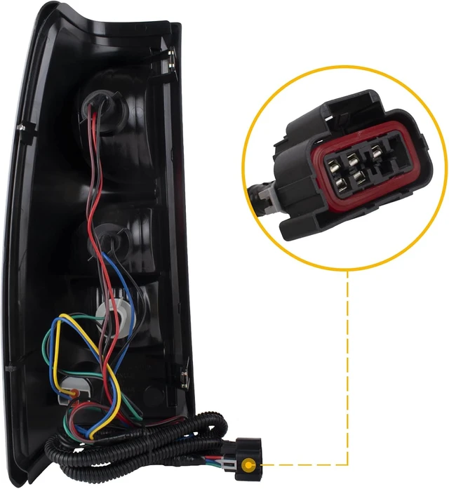 Alt view image 4 of 5 - Tail Lights Compatible with 2003-2006 Chevy Silverado 1500 2500 3500