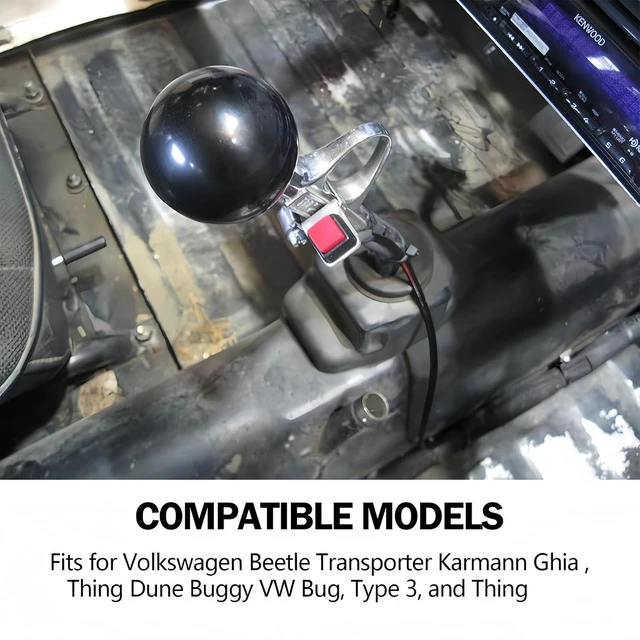 Alt view image 2 of 6 - 12 Inch Trigger Shifter Compatible with for Volkswagen Beetle, Transporter, Karmann GHIA,Type 3, and ThingDune Buggy VW Bug 12 Trigger Shifter Replace 00-4451-0 Dune Buggy Accessories
