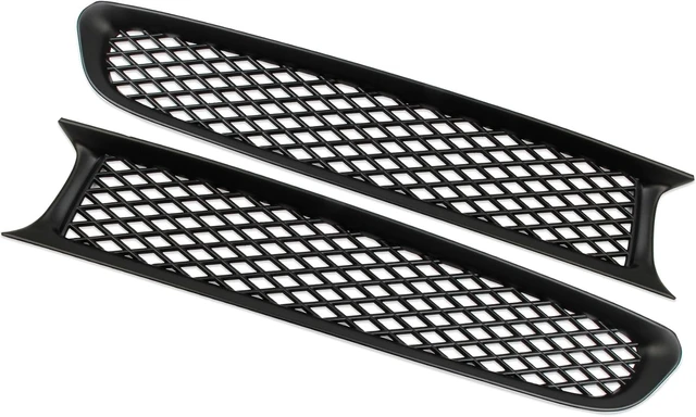 Alt view image 2 of 6 - Black Front Bump Reseau Cover Fog Trim Accessories for 1997-2004 Chevrolet Corvette C5 (Type B)