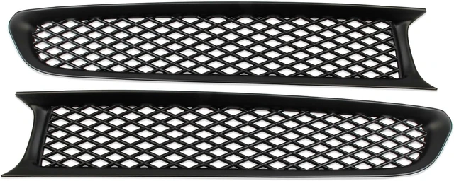 Alt view image 4 of 6 - Black Front Bump Reseau Cover Fog Trim Accessories for 1997-2004 Chevrolet Corvette C5 (Type B)