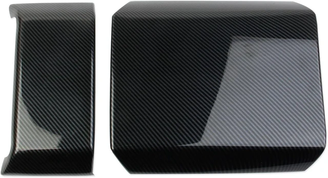 Alt view image 4 of 6 - Carbon Fiber Style Front Armrest Box Cover Trim Accessories for Tesla Cybertruck (Bright Surface)