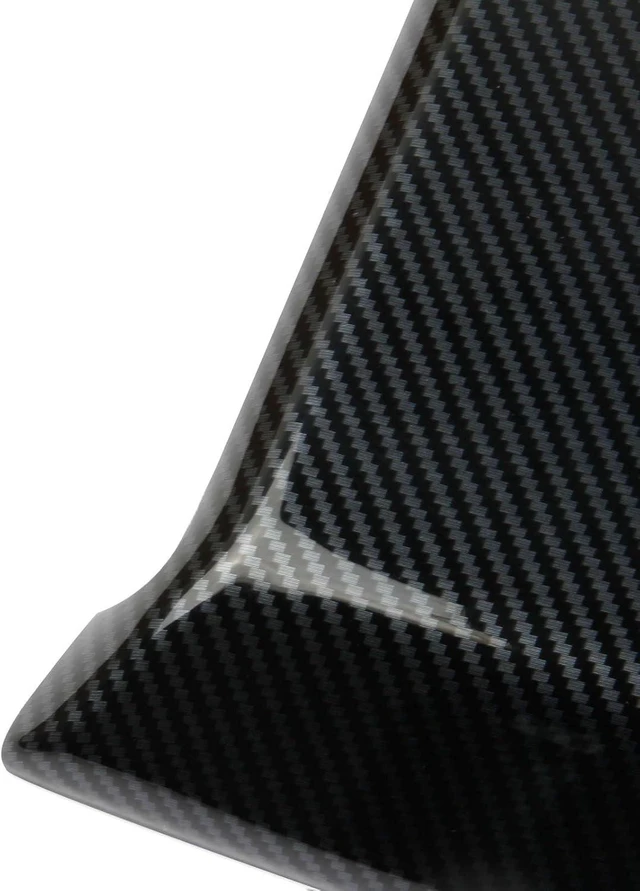 Alt view image 5 of 6 - Carbon Fiber Style Front Armrest Box Cover Trim Accessories for Tesla Cybertruck (Bright Surface)