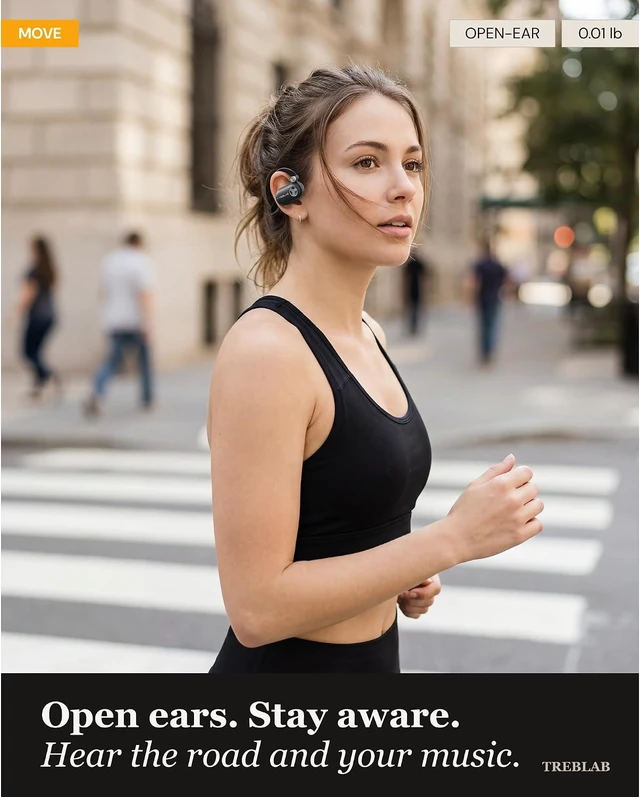 Alt view image 2 of 7 - X-Open Ear Earbuds Wireless Bluetooth, IPX5 Earhook