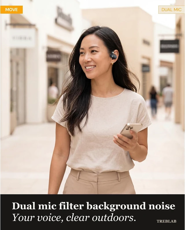 Alt view image 4 of 7 - X-Open Ear Earbuds Wireless Bluetooth, IPX5 Earhook